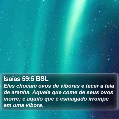 Isaías 59:5 BSL Bible Verse Image