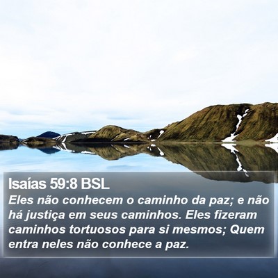 Isaías 59:8 BSL Bible Verse Image