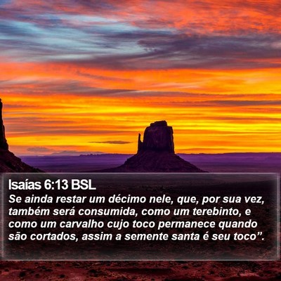 Isaías 6:13 BSL Bible Verse Image