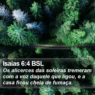 Isaías 6:4 BSL Bible Verse Image
