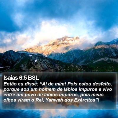Isaías 6:5 BSL Bible Verse Image