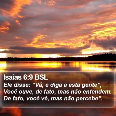 Isaías 6:9 BSL Bible Verse Image