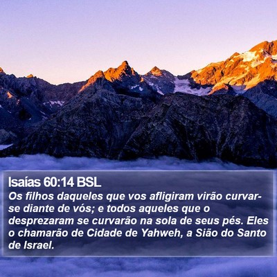 Isaías 60:14 BSL Bible Verse Image