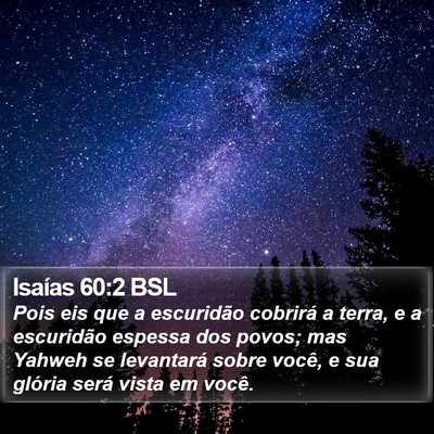 Isaías 60:2 BSL Bible Verse Image