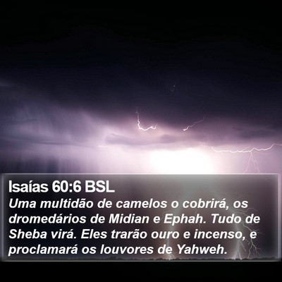 Isaías 60:6 BSL Bible Verse Image