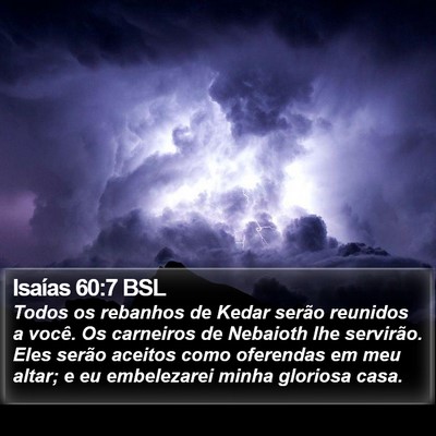 Isaías 60:7 BSL Bible Verse Image