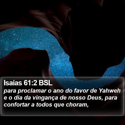 Isaías 61:2 BSL Bible Verse Image