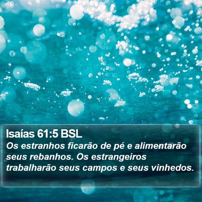 Isaías 61:5 BSL Bible Verse Image