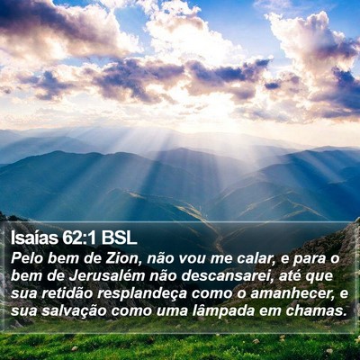 Isaías 62:1 BSL Bible Verse Image