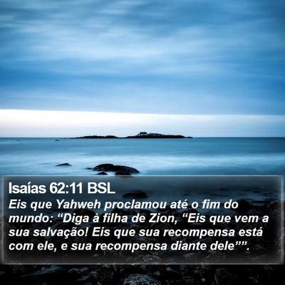 Isaías 62:11 BSL Bible Verse Image