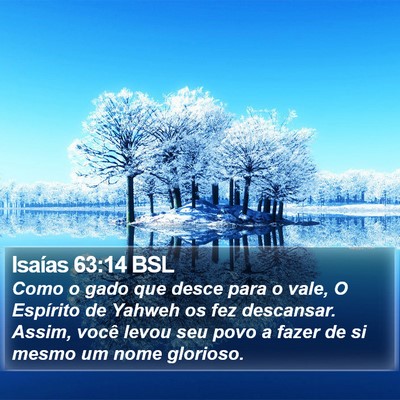 Isaías 63:14 BSL Bible Verse Image