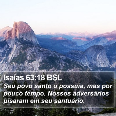 Isaías 63:18 BSL Bible Verse Image