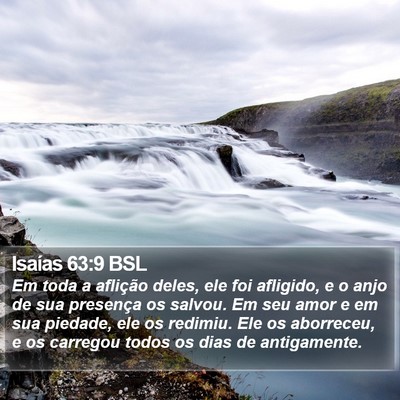 Isaías 63:9 BSL Bible Verse Image