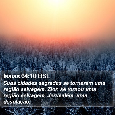 Isaías 64:10 BSL Bible Verse Image