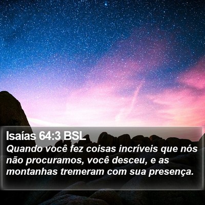 Isaías 64:3 BSL Bible Verse Image