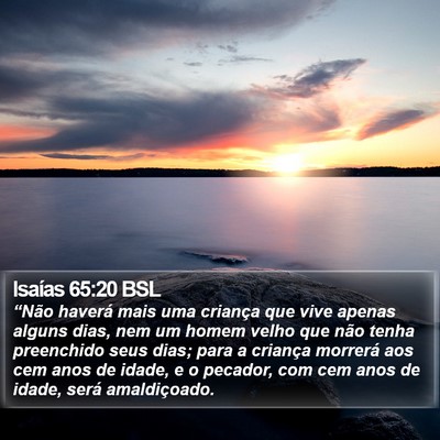 Isaías 65:20 BSL Bible Verse Image