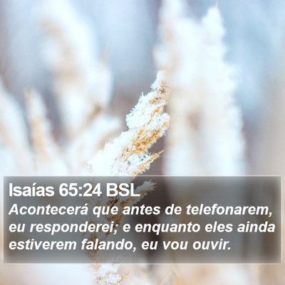 Isaías 65:24 BSL Bible Verse Image