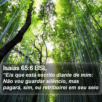 Isaías 65:6 BSL Bible Verse Image