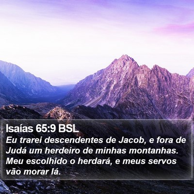 Isaías 65:9 BSL Bible Verse Image