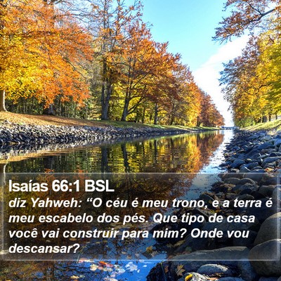 Isaías 66:1 BSL Bible Verse Image