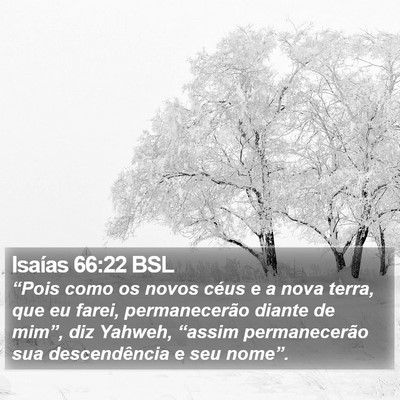 Isaías 66:22 BSL Bible Verse Image