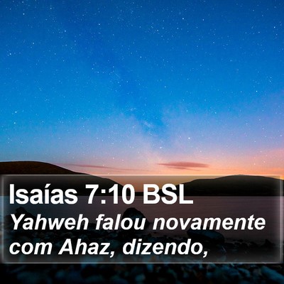 Isaías 7:10 BSL Bible Verse Image