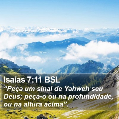 Isaías 7:11 BSL Bible Verse Image
