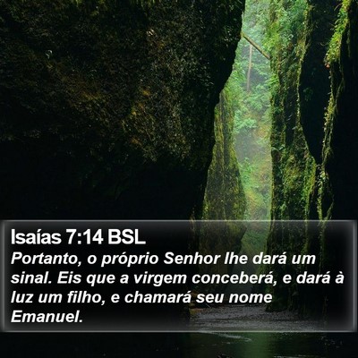 Isaías 7:14 BSL Bible Verse Image