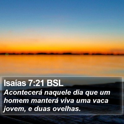 Isaías 7:21 BSL Bible Verse Image