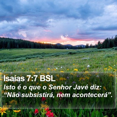 Isaías 7:7 BSL Bible Verse Image