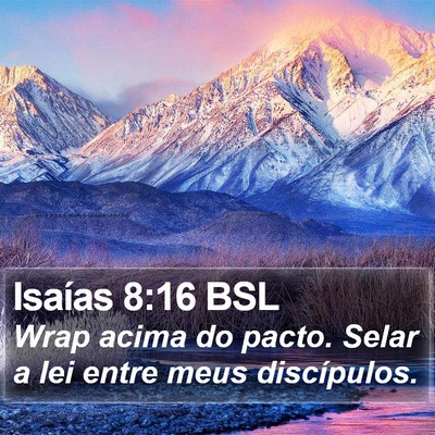Isaías 8:16 BSL Bible Verse Image