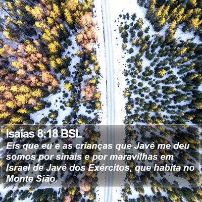 Isaías 8:18 BSL Bible Verse Image