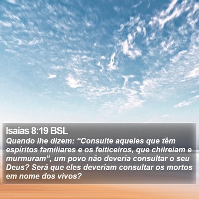 Isaías 8:19 BSL Bible Verse Image