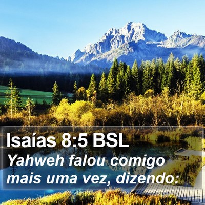 Isaías 8:5 BSL Bible Verse Image