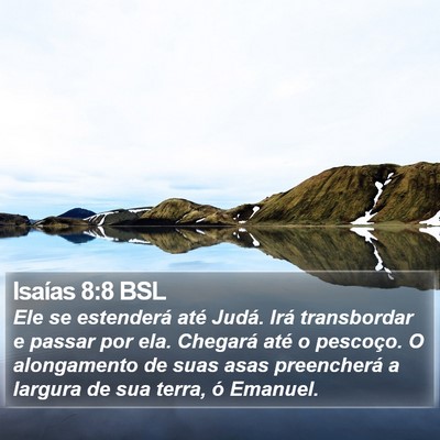 Isaías 8:8 BSL Bible Verse Image