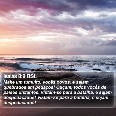 Isaías 8:9 BSL Bible Verse Image
