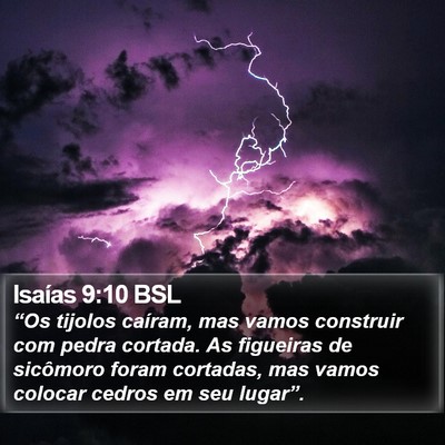 Isaías 9:10 BSL Bible Verse Image