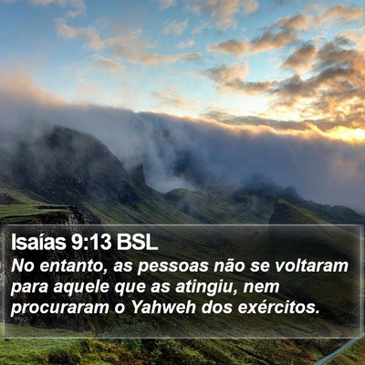 Isaías 9:13 BSL Bible Verse Image