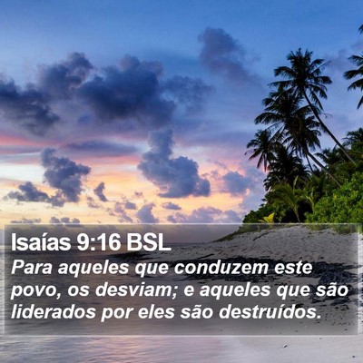 Isaías 9:16 BSL Bible Verse Image