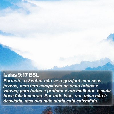 Isaías 9:17 BSL Bible Verse Image