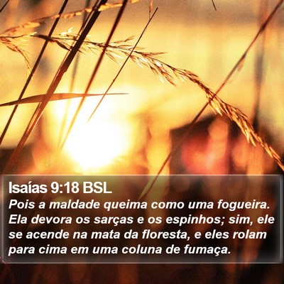Isaías 9:18 BSL Bible Verse Image