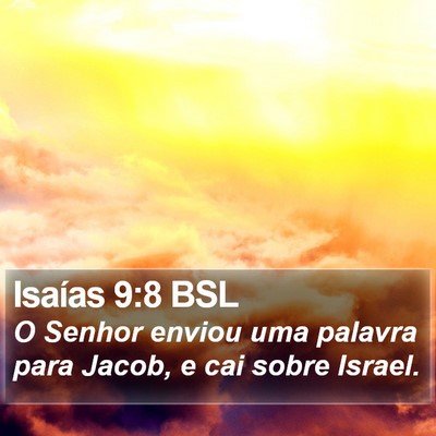 Isaías 9:8 BSL Bible Verse Image