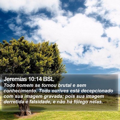 Jeremias 10:14 BSL Bible Verse Image