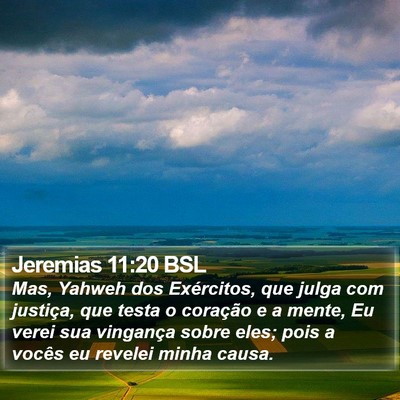 Jeremias 11:20 BSL Bible Verse Image