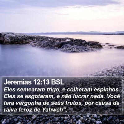 Jeremias 12:13 BSL Bible Verse Image