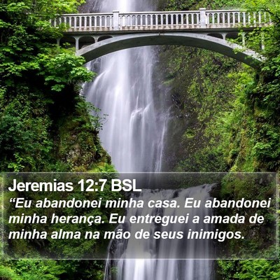 Jeremias 12:7 BSL Bible Verse Image
