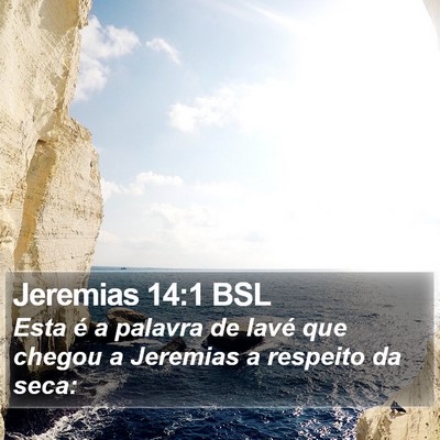 Jeremias 14:1 BSL Bible Verse Image