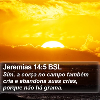 Jeremias 14:5 BSL Bible Verse Image