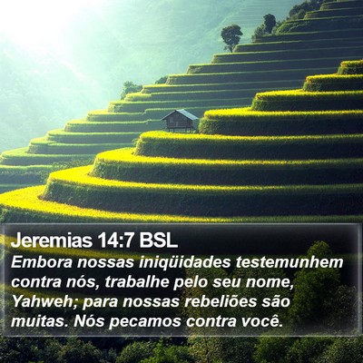 Jeremias 14:7 BSL Bible Verse Image