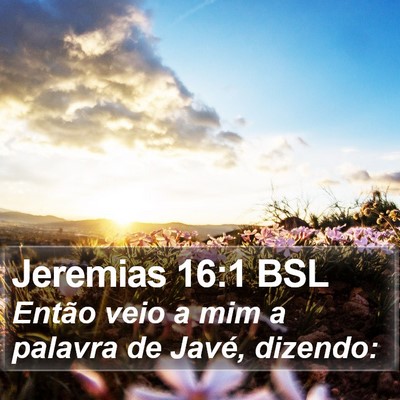 Jeremias 16:1 BSL Bible Verse Image